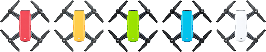Available colors of the DJI Spark